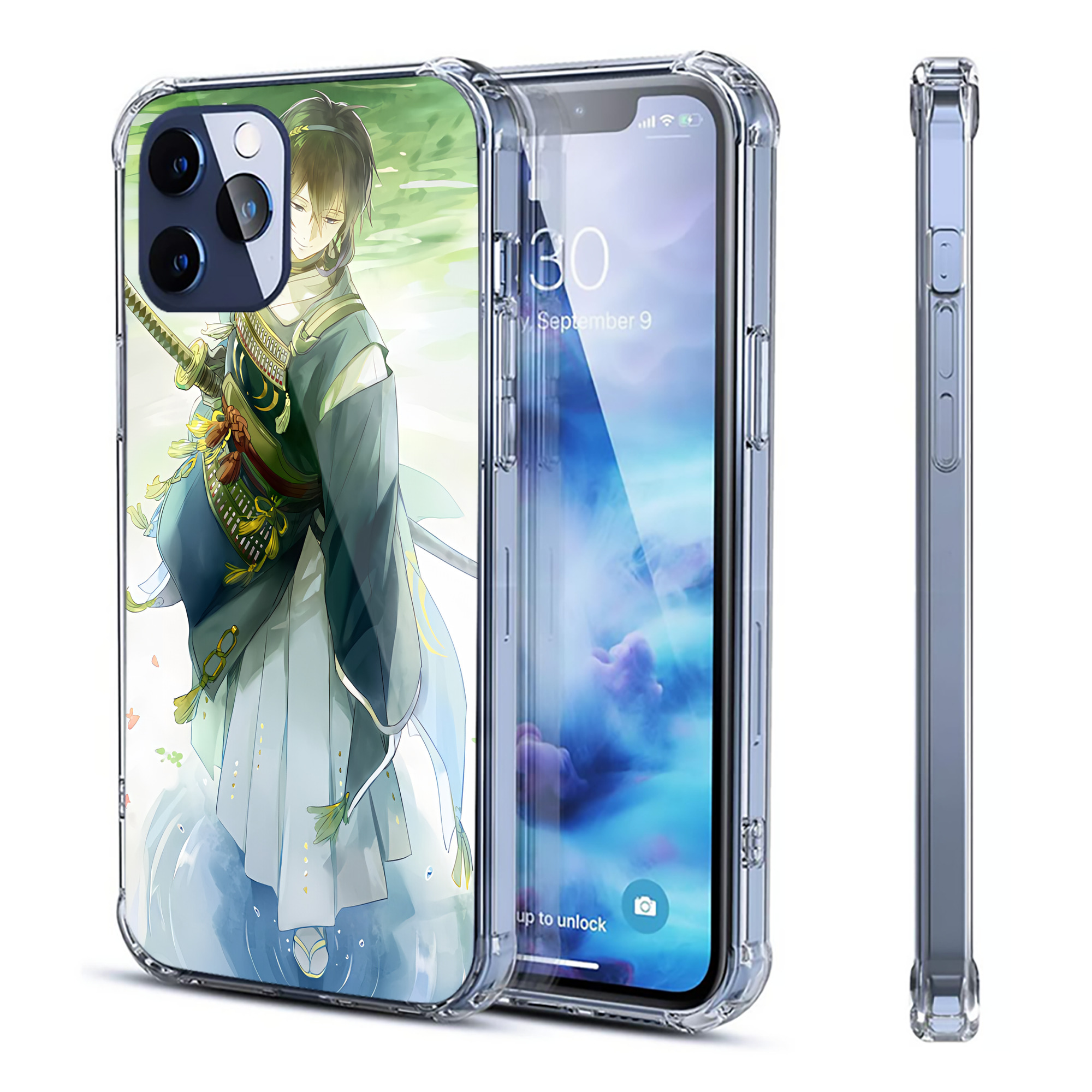 （画像用） 刀剣乱舞 Touken Ranbu 【iPhone 12シリーズ対応】透明スマホケース（クリアソフトケース）